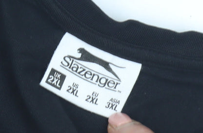 Slazenger Men's Black 2XL Basic Tank Top