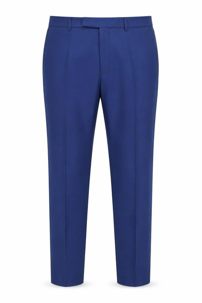 Fellini Men's Blue Slim Fit Suit Trousers 34S