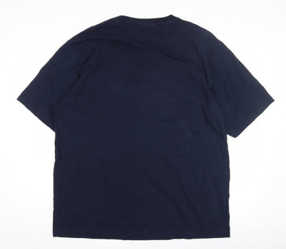 North Ridge Men's Blue Graphic Print T-Shirt 2XL