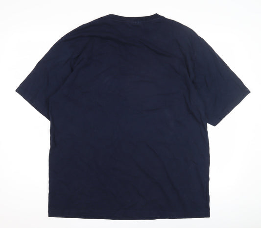 North Ridge Men's Blue Graphic Print T-Shirt 2XL