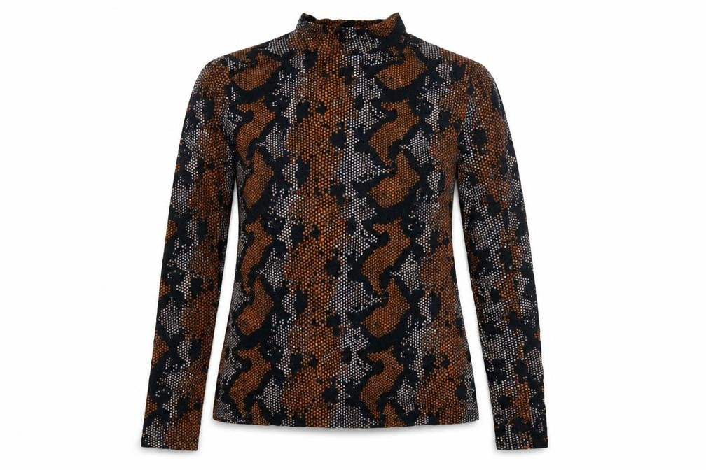 Womens UK Size 14 Warehouse Multicoloured Basic Blouse