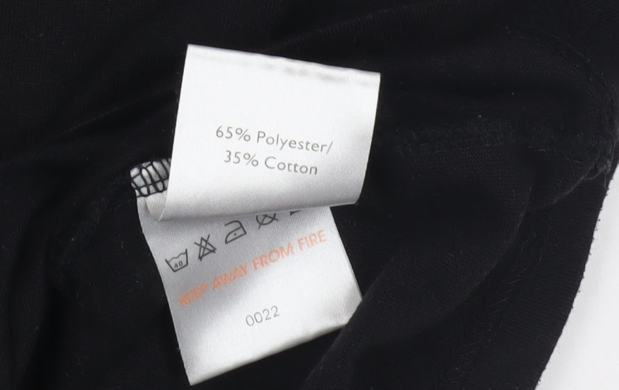 Kangol Men's Black V-Neck T-Shirt Size S