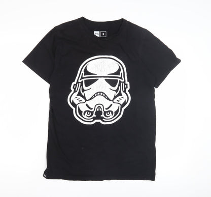 Dedicated Men's Black Star Wars T-Shirt M Movie Graphic