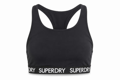 Superdry Black Women's Activewear Crop Top Size S