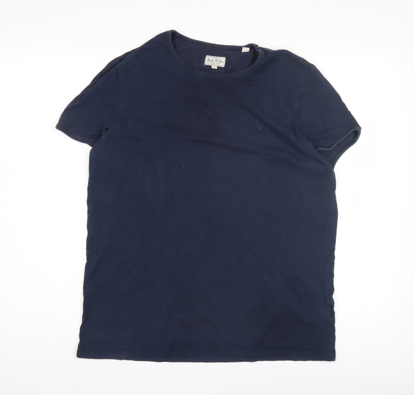 Jack Wills Men's Blue Cotton Crew Neck T-Shirt M