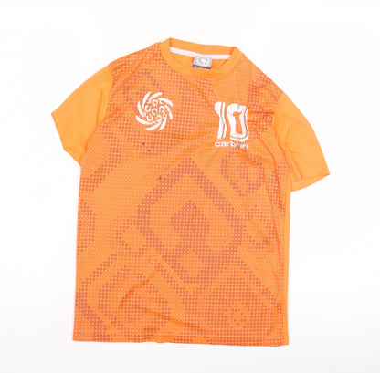 Carbrini Boys Orange Football Jersey T-Shirt 10-11 Years