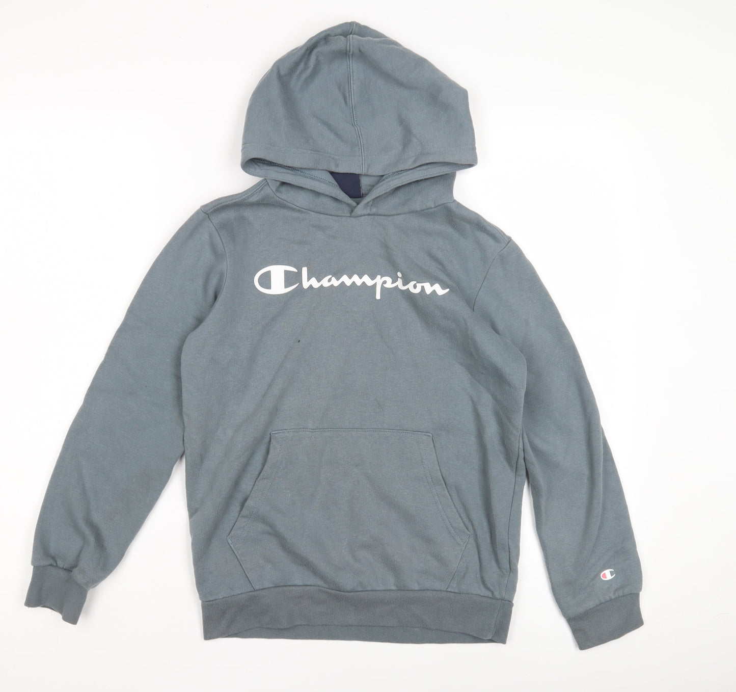 Champion Boys Blue Pullover Hoodie L - Sporty & Stylish