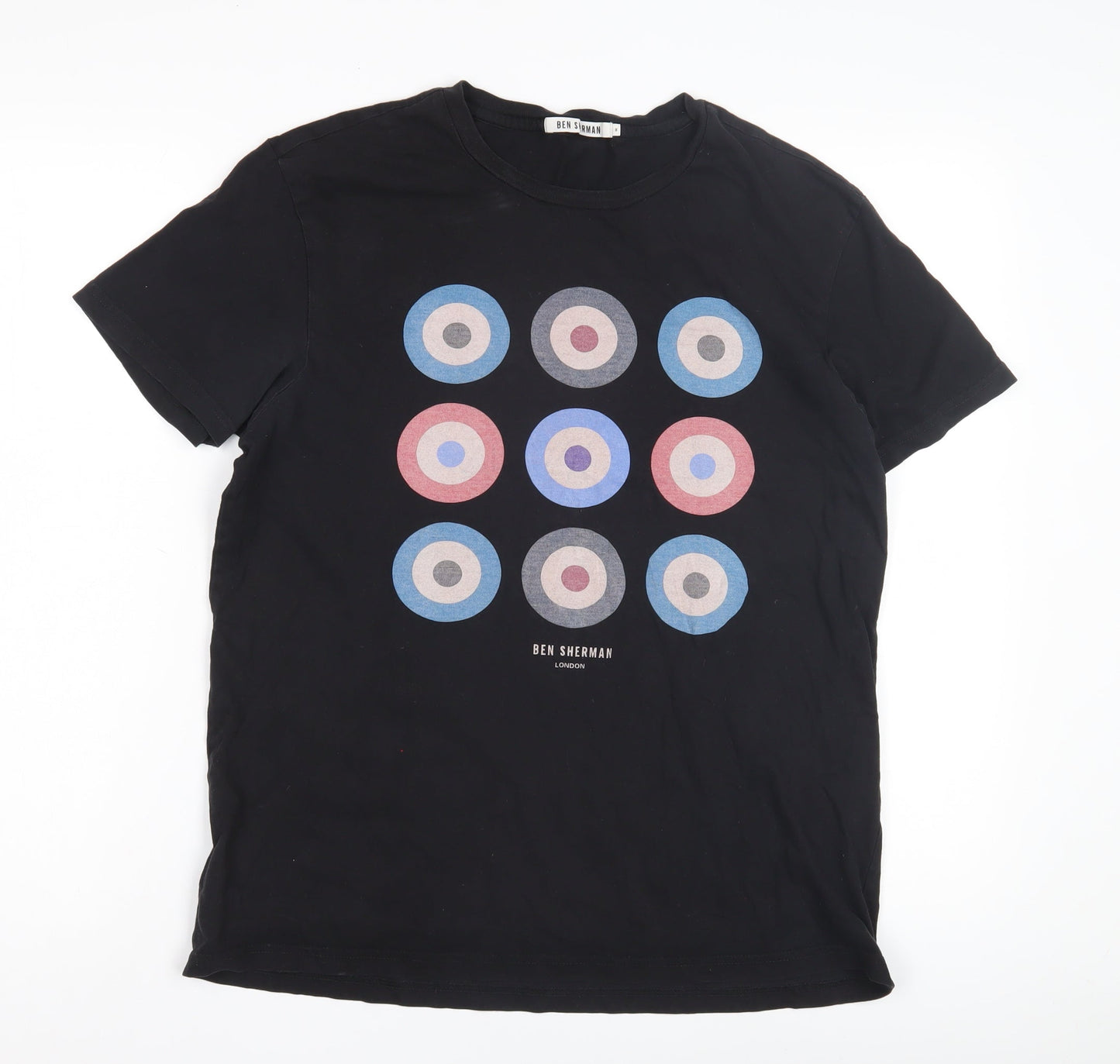 Mens UK Size M Ben Sherman Black  T-Shirt