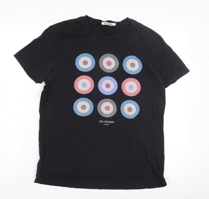 Mens UK Size M Ben Sherman Black  T-Shirt