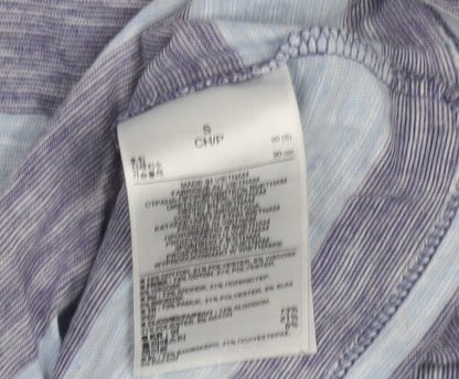 Gap Women’s Blue Striped V-Neck T-Shirt, Size S