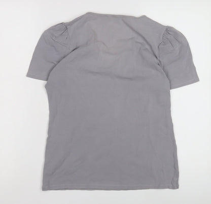 Womens UK Size L Reiss Grey  T-Shirt