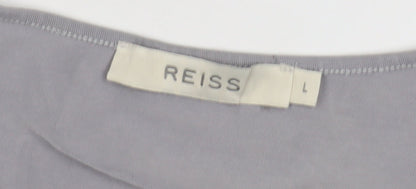 Womens UK Size L Reiss Grey  T-Shirt