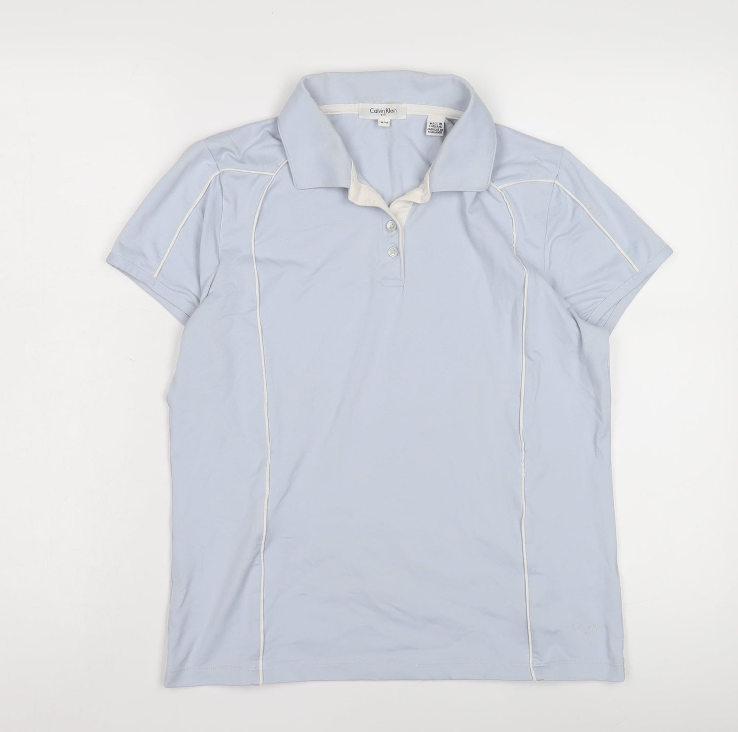 Calvin Klein Women's Blue Polo Shirt Size M