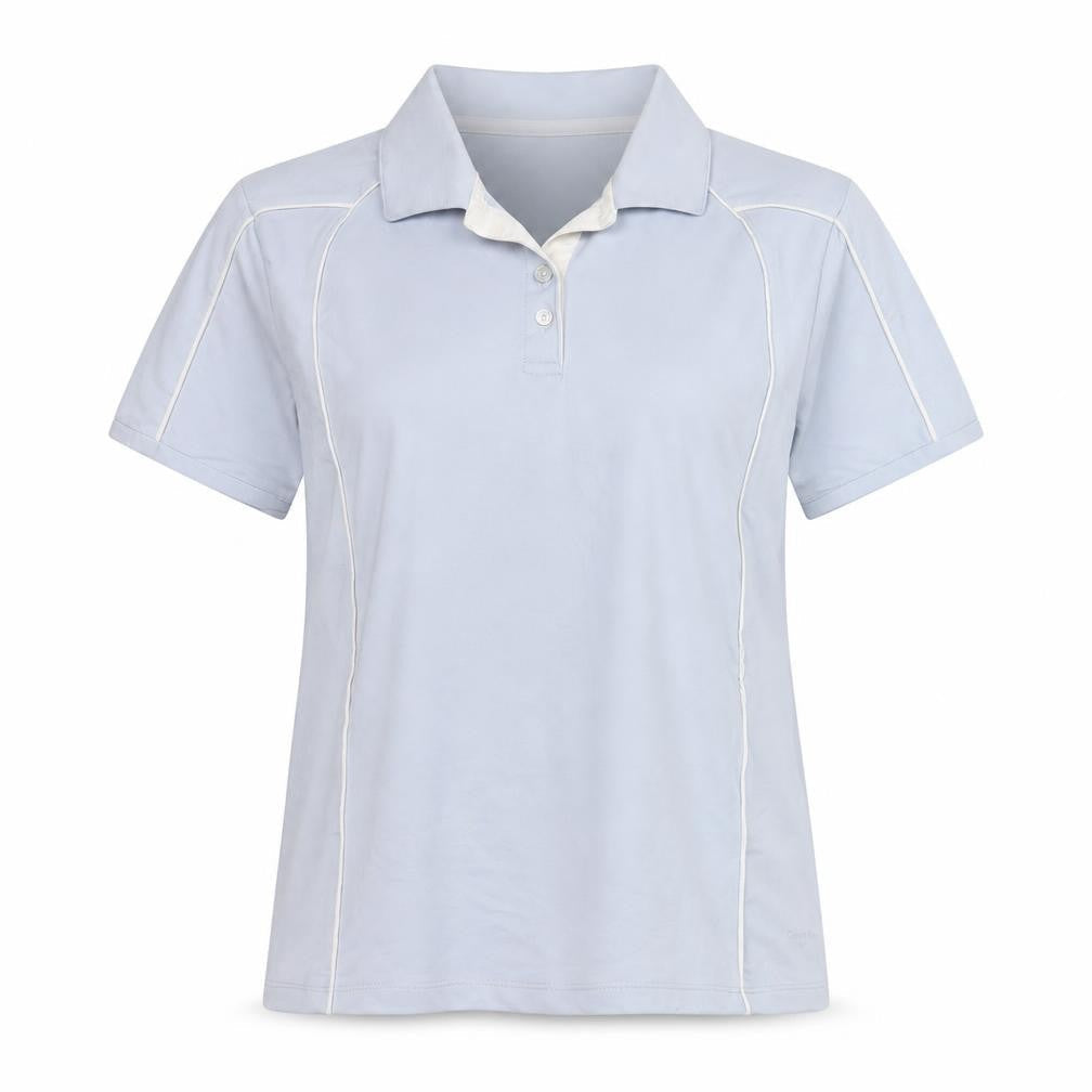Womens UK Size M Calvin Klein Blue Basic Polo