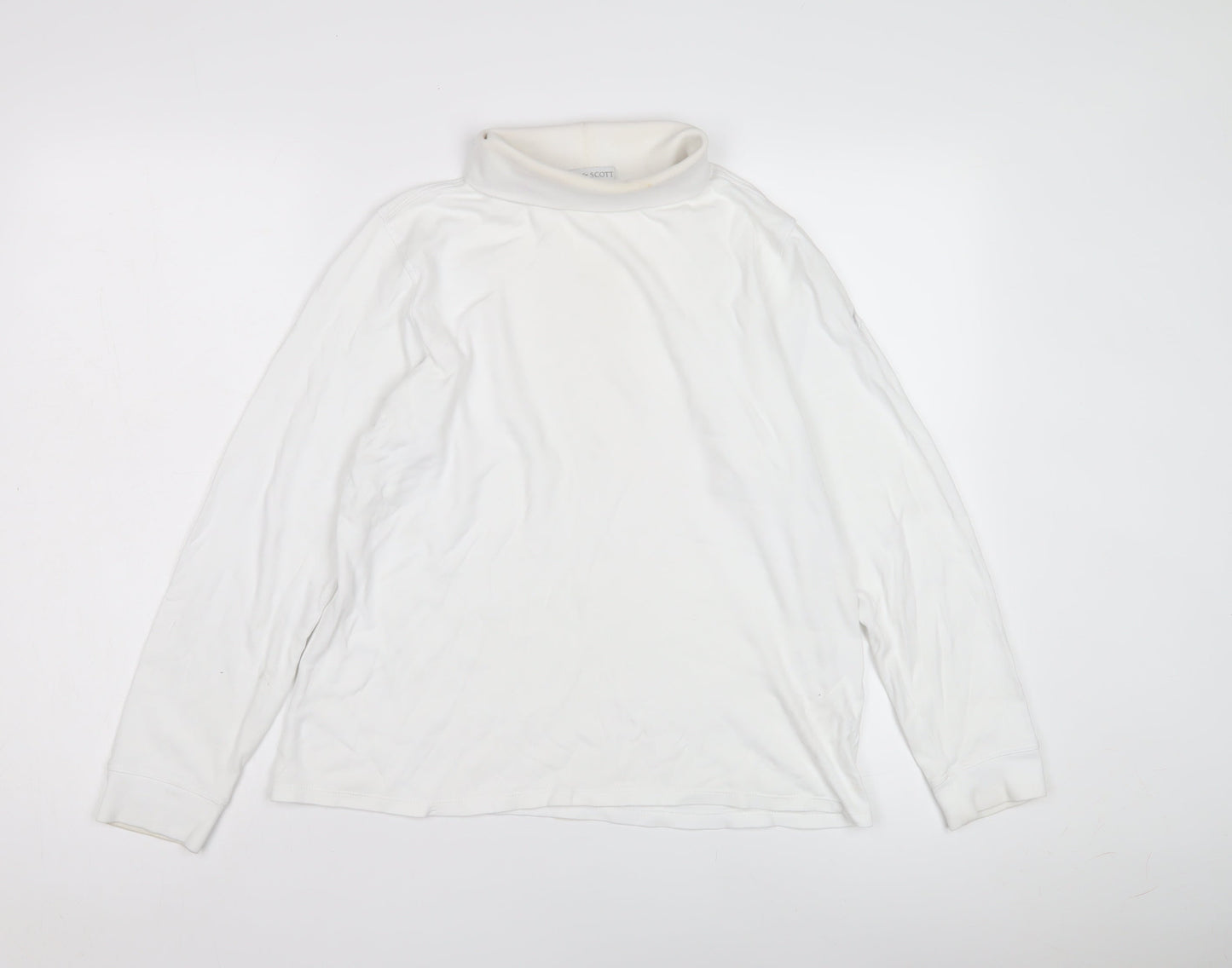 Womens UK Size L Lyle & Scott White  T-Shirt