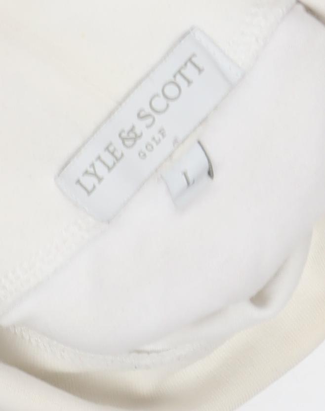 Womens UK Size L Lyle & Scott White  T-Shirt
