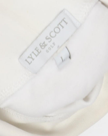 Womens UK Size L Lyle & Scott White  T-Shirt