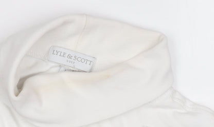 Womens UK Size L Lyle & Scott White  T-Shirt