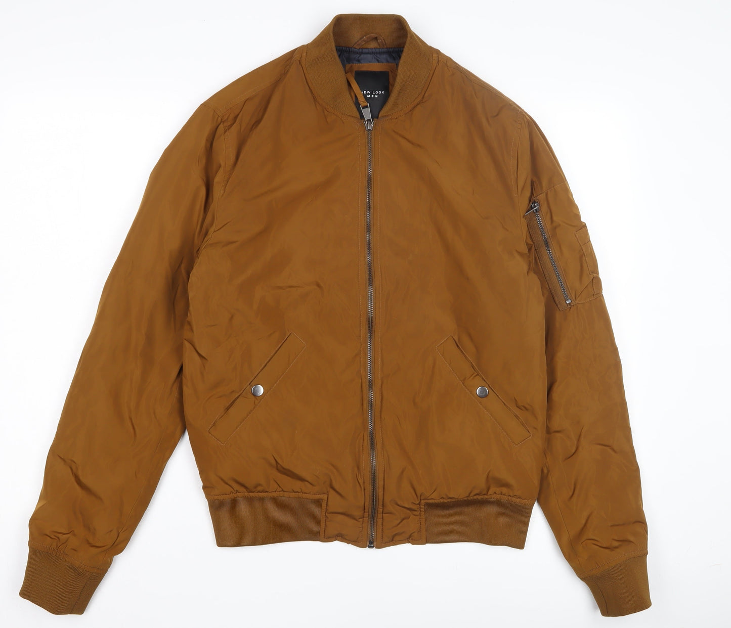 Mens UK Size S New Look Brown Bomber Jacket