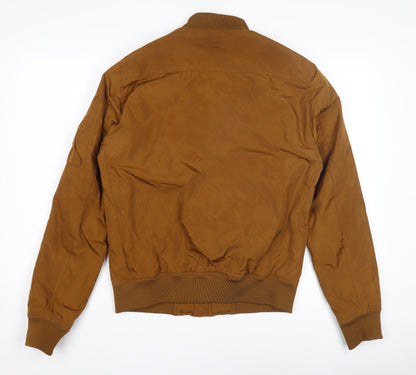 Mens UK Size S New Look Brown Bomber Jacket