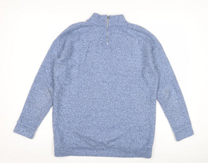 Womens UK Size 8 NEXT Blue Full Zip Sweatshirt