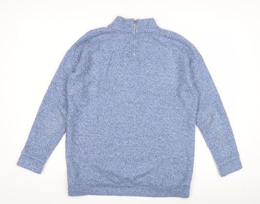 Womens UK Size 8 NEXT Blue Full Zip Sweatshirt