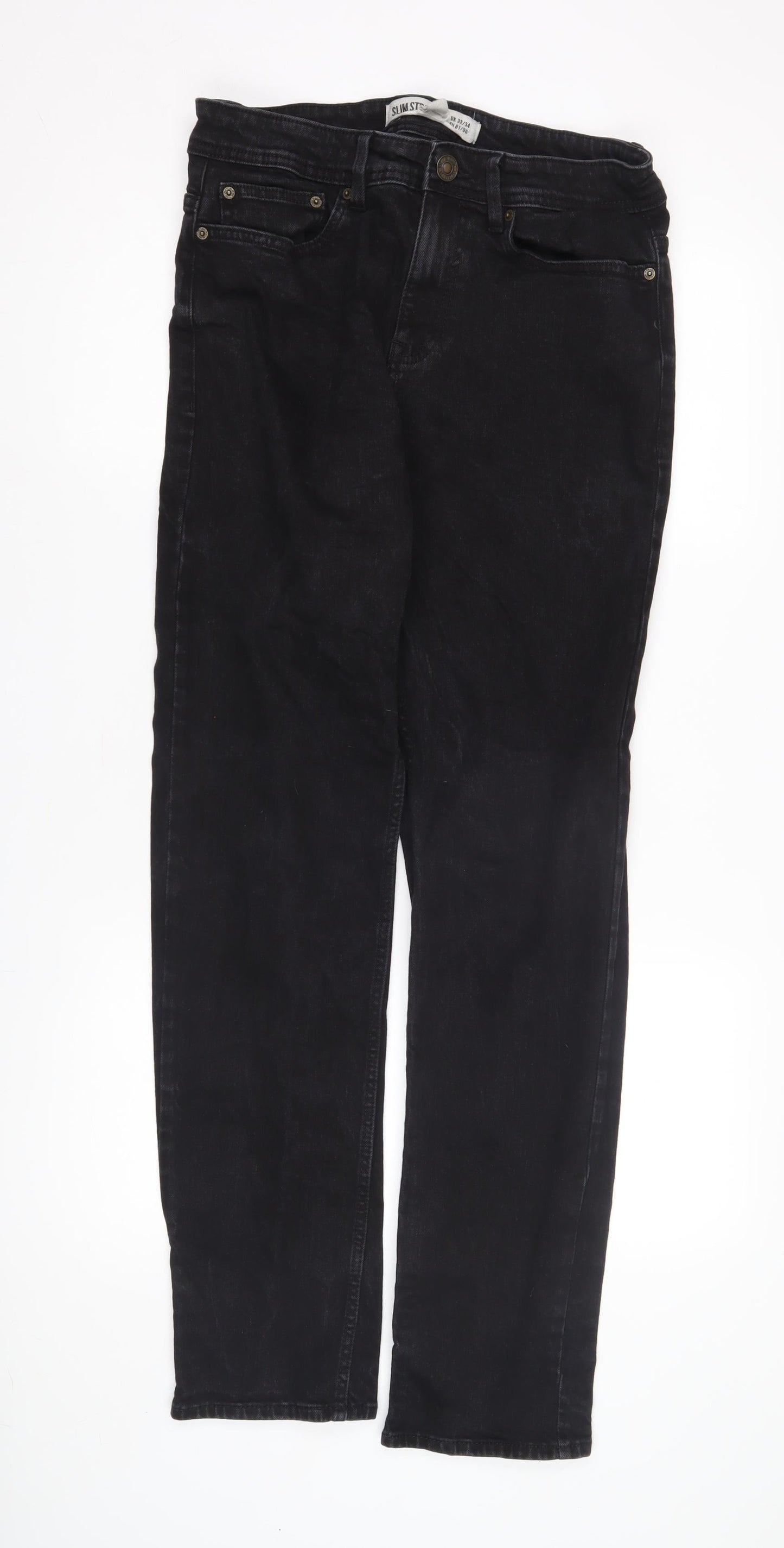 Men's Black Slim Fit Skinny Jeans Size 32