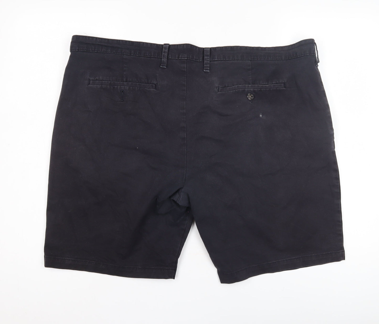 Marks and Spencer Men's Black Chino Shorts - Size 42