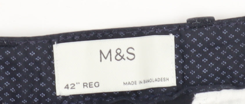 Marks and Spencer Men's Black Chino Shorts - Size 42