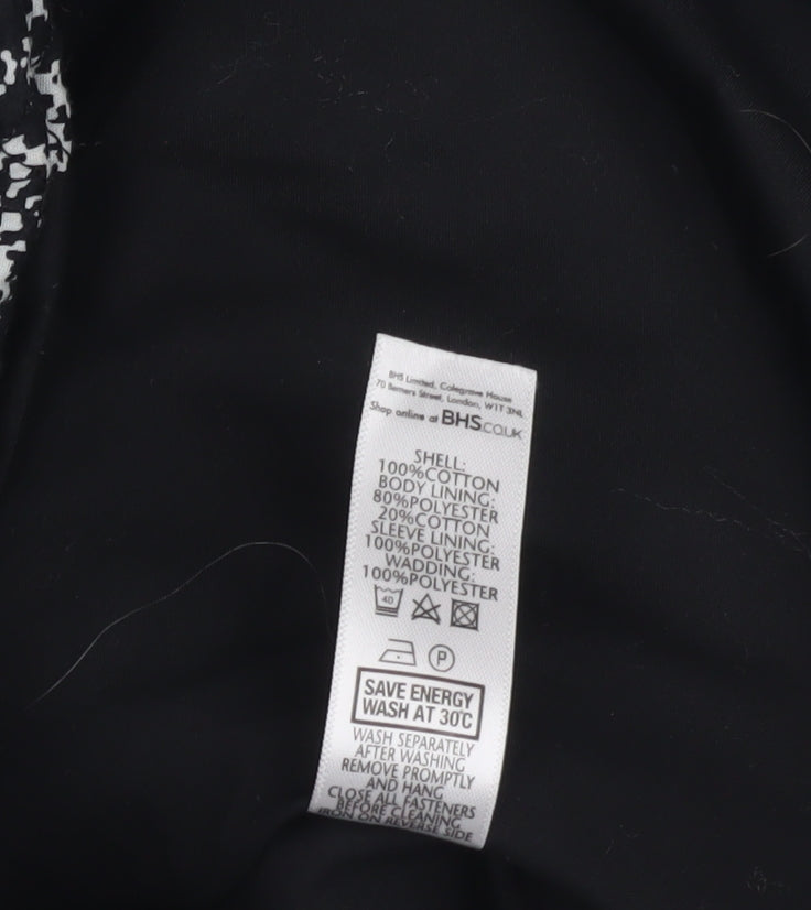 Womens UK Size 14 BHS Black Basic Jacket