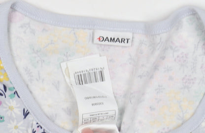 Damart Women's Multicoloured Floral T-Shirt Size 14