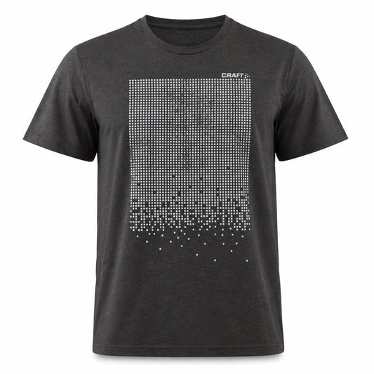 Craft Men's Black Graphic Print Medium T-Shirt