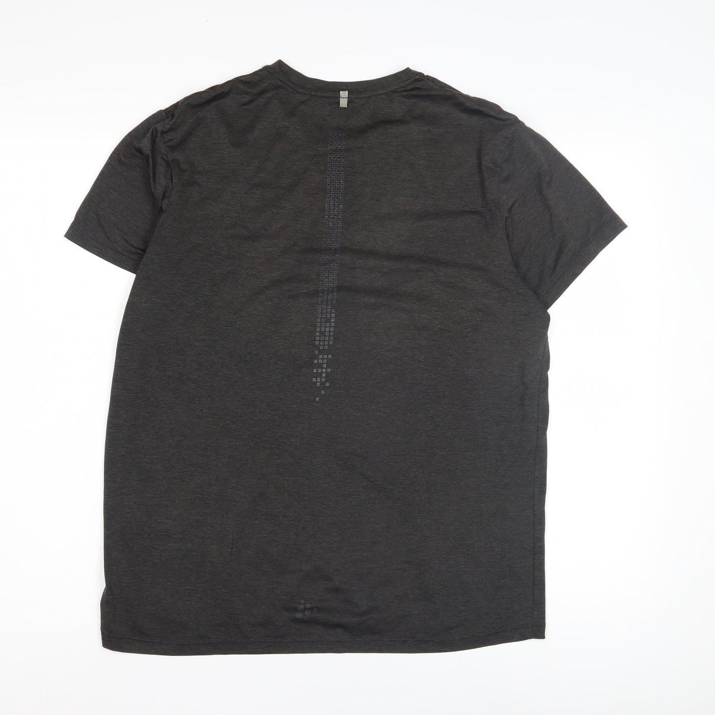 Craft Men's Black Graphic Print Medium T-Shirt