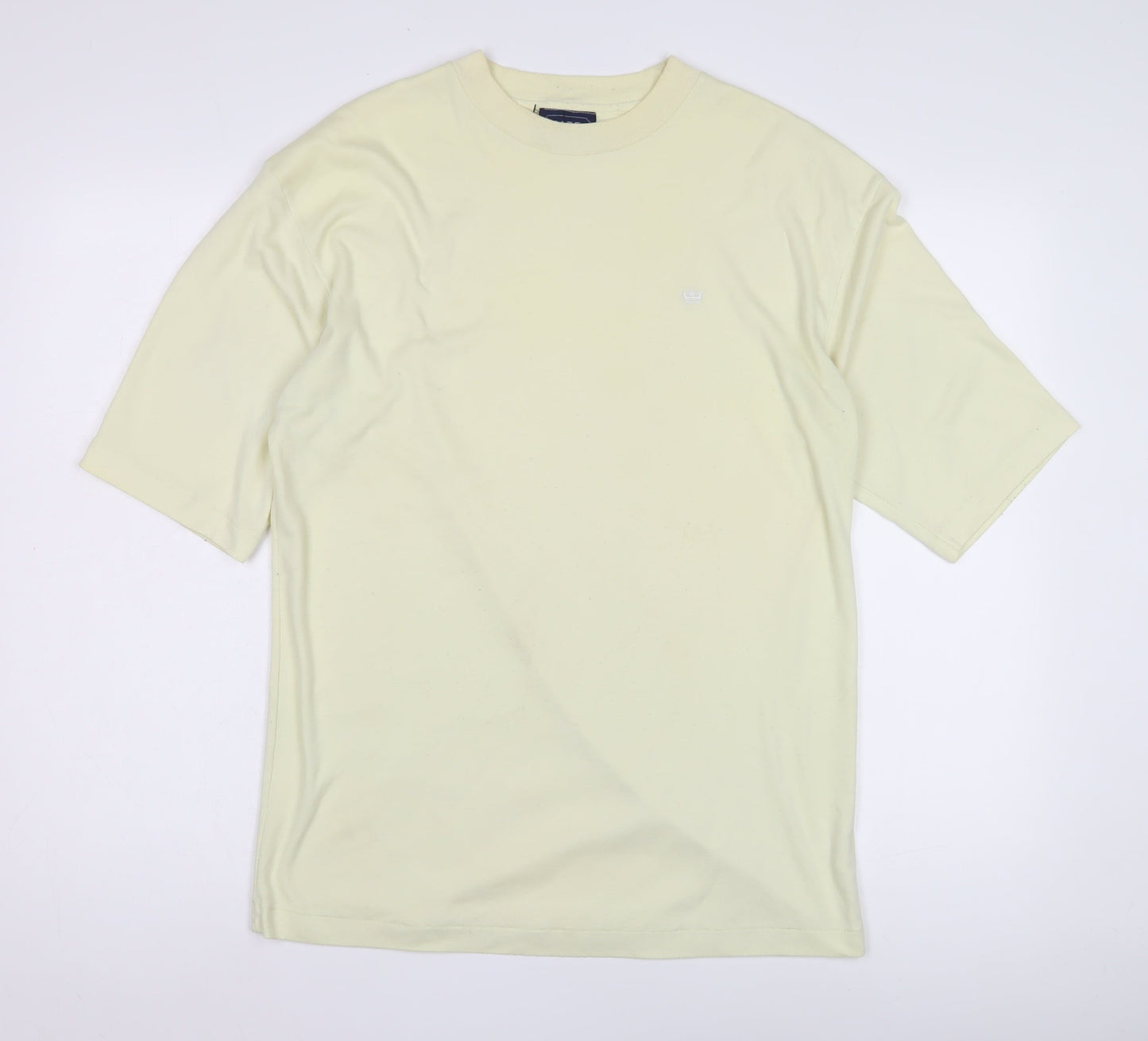 GADDI Men's Ivory Crew Neck T-Shirt L
