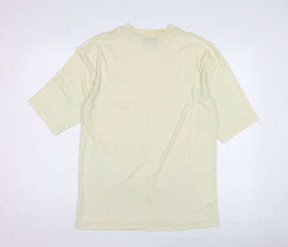 GADDI Men's Ivory Crew Neck T-Shirt L