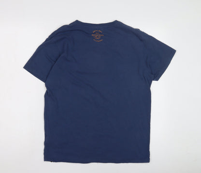 Mens UK Size L Duck and Cover Blue  T-Shirt
