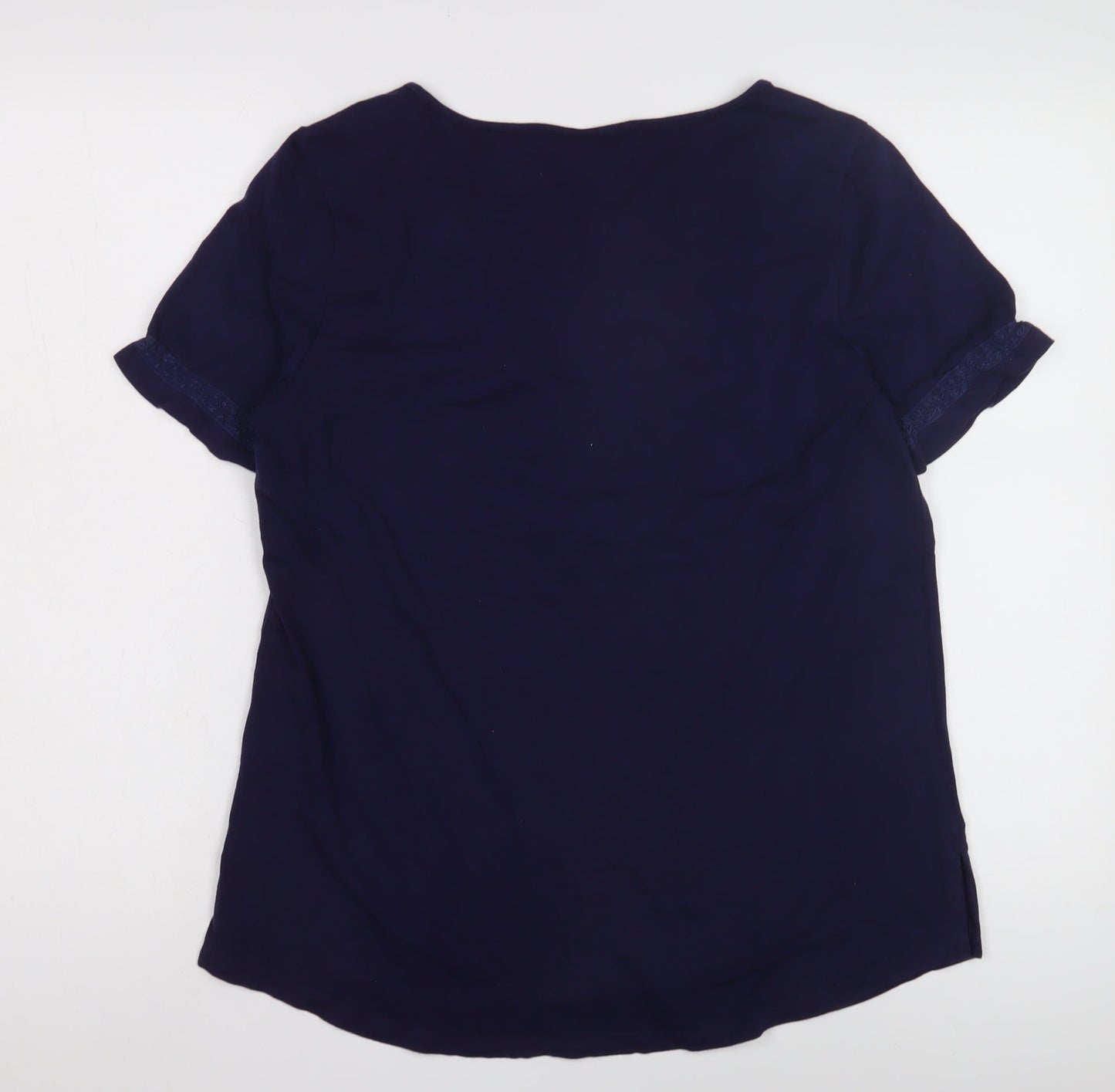 Lands' End Women's Blue Blouse, M, Casual and Stylish