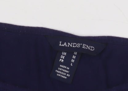 Lands' End Women's Blue Blouse, M, Casual and Stylish