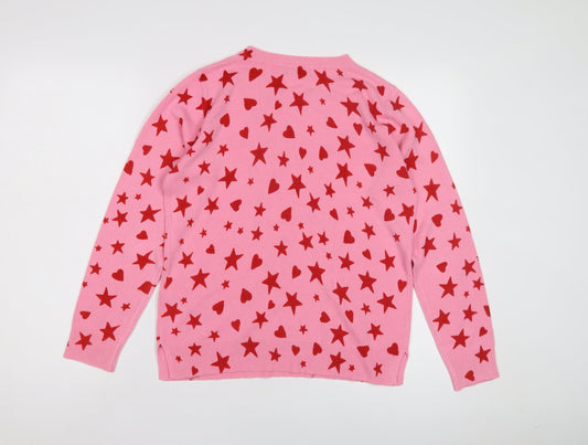 Womens UK Size 12 Marks and Spencer Pink Pullover Jumper