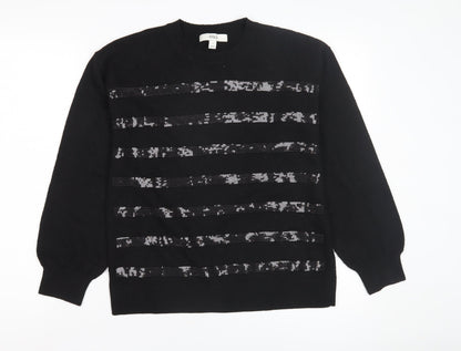 Womens UK Size S Marks and Spencer Black Pullover Jumper