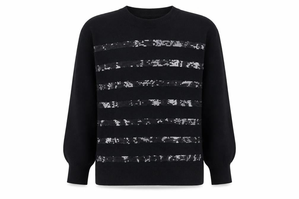 Womens UK Size S Marks and Spencer Black Pullover Jumper