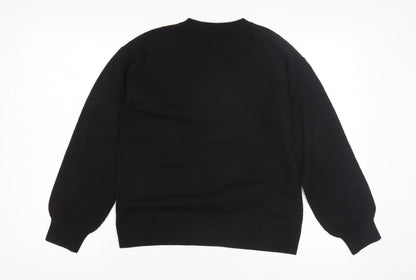 Womens UK Size S Marks and Spencer Black Pullover Jumper