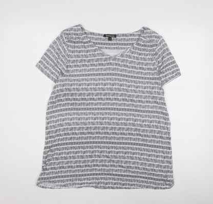 Womens UK Size 18 Bonmarché Multicoloured Basic T-Shirt