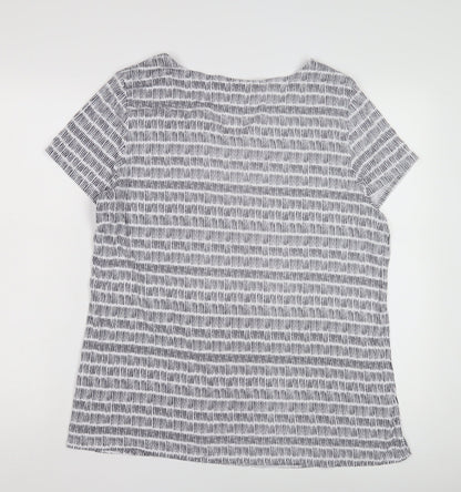 Womens UK Size 18 Bonmarché Multicoloured Basic T-Shirt