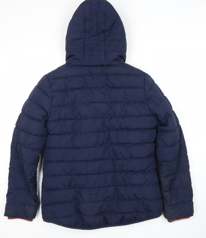 Johnnie b Boys' Blue Puffer Jacket 16 with Hood