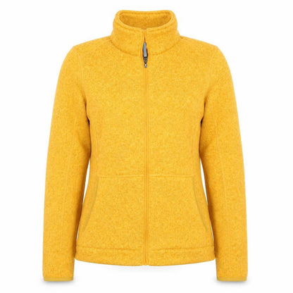 Brasher Women's Yellow Knit Jacket, S, Autumn Casual