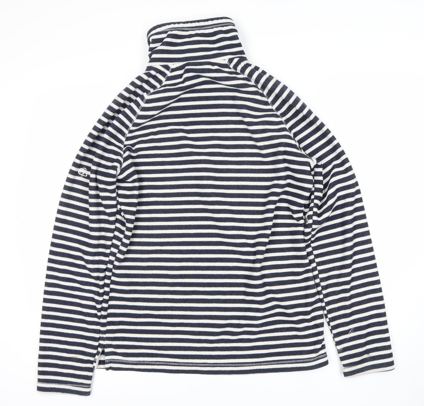 Craghoppers Women's Blue Striped Sweatshirt Size 10
