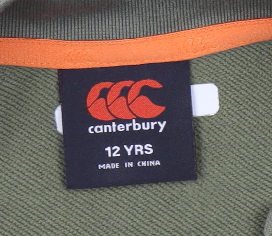 Canterbury Boys Green Full Zip Hoodie 12 Years
