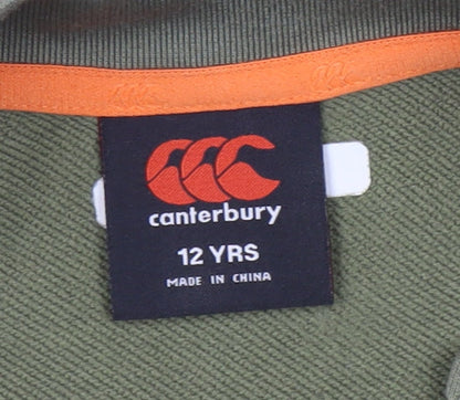 Canterbury Boys Green Full Zip Hoodie 12 Years