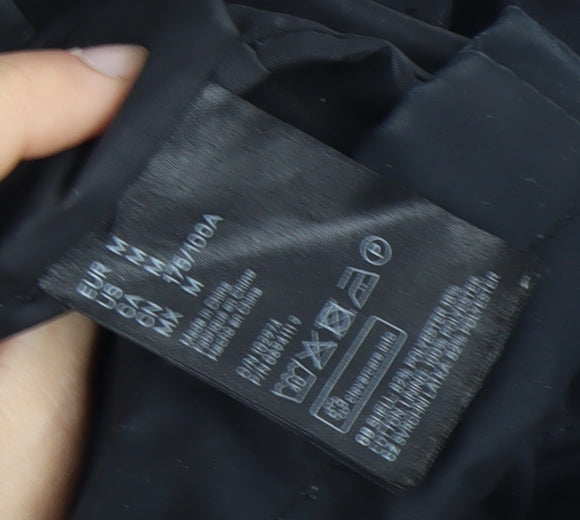 Womens UK Size M H&M Black Parka Coat
